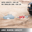 VEVOR Wire Rope Puller1.6T/3500lbs Χωρητικότητα Hand Winch Rope 82ft Grip Puller Puller Wire Rope Puller Heavy Duty Wire Rope Grip Puller Ανελκυστήρας έλξης Εξοπλισμός ρυμούλκησης για εσωτερική και εξωτερική χρήση