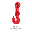 VEVOR Chain Binder 5/16-3/8, Ratchet Load Binder 6600lbs Capacity, Ratchet Lever Binder with G70 Hooks, Ρυθμιζόμενο μήκος, Ratchet Chain Binder για δεσίματα, έλξη, ρυμούλκηση, κόκκινο