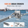 Καλώδιο από ανοξείδωτο χάλυβα VEVOR T316 1/8&quot; 7x7 Συρματόσχοινο 1000 ποδών Κάγκελα καλωδίων