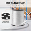 VEVOR Πολυεστερική ταινία έλξης, 3/4&quot; x 265&#039; Mule Tape Επίπεδο σχοινί, 2500 lbf εφελκυστική ικανότητα, τυπωμένη ταινία έλξης καλωδίου με πλέγμα για συσκευασία, κηπουρική, επαγγελματικά ηλεκτρικά, εργασίες αγωγών, λευκό