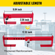 VEVOR Cargo Container Lock 9,84&quot;-17,32&quot; Απόσταση κλειδώματος Semi Truck Door Locks with 2 Keys Shipping Accessories Container Red-powder-coured with Spring Lock for Fixed Container and Semi Trailer Box