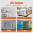 VEVOR strip curtain, 100&#039; Length x 12&quot; Width x 0,12&quot; Door, Clear Ribbed PVC Curtain strip Door Bulk Roll, Πλαστικές λωρίδες πόρτας για την πόρτα του σούπερ μάρκετ, γκαράζ, αποθήκη, αχυρώνα, σπίτι ζώων συντροφιάς
