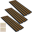 VEVOR Driveway Curb Ramp, 3 πακέτα 1 Channel Curb Bridge, 22046lbs Capacity Rubber Driveway Curb Bridge, Rise Curbside Bridge Ramp 2,6&quot; for Driveway, Loading Dock, Garage, Sideway, Car, Truck, Scooter