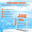 Σκάλα VEVOR Dock, Flip-Up 3 σκαλοπάτια, χωρητικότητα φόρτωσης 350 lbs, σκάλα σκάφους Pontoon από κράμα αλουμινίου με φαρδύ σκαλοπάτι 2&#039;&#039; &amp; αντιολισθητικό ελαστικό χαλάκι, εύκολη εγκατάσταση για επιβίβαση σε πλοίο/λίμνη/πισίνα/θαλάσσιο