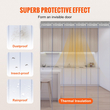 VEVOR λωρίδα κουρτίνα PVC Κουρτίνα πόρτας 38&quot; x 84&quot; Cooler Freezer Clear Plastic