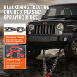 VEVOR 3/8&quot; x 3&#039; G80 Αλυσίδα ρυμούλκησης J Hook V-Chain Bridle Grab Hook Wrecker 15600 lbs