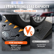 VEVOR Rubber Curb Ramp 4,25&quot; Rise Height Sidewalk Curb Ramp, 11,8&quot; Width 19,7&quot; Length Ramp for Curb, 15T Heavy Duty Rubber Ramp για περονοφόρα, φορτηγά, λεωφορεία, αυτοκίνητα, αναπηρικά καροτσάκια, ποδήλατα