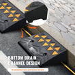 VEVOR Rubber Curb Ramp 2 Pack, 5&quot; Rise Height Heavy-Duty 33069 lbs/15 T ράμπες κατωφλίου χωρητικότητας, ράμπες οδήγησης με σταθερή δομή πλέγματος για αυτοκίνητα, αναπηρικά αμαξίδια, ποδήλατα, μοτοσικλέτες