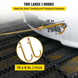 VEVOR V Bridle Chain, 5/16 in x 2 ft Bridle Tow Chain, Grade 80 V-Bridle Chain Transport, 9260 Lbs Break Strength with TJ Hooks and Crab Hooks, Heavy Duty Pear Link Connector and Chain Shorteners