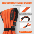VEVOR 7/8&quot; x 30&#039; Kinetic Recovery Tow Rope 30580lbs, Heavy-Duty Off Road Snatch Strap with 2 Soft Shackles (41750lbs) Extreme Duty 30% Elasticity Energy Snatch Strap Jeep Car Truck ATV UTV SUV Tractor