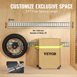 VEVOR E Track Tie-Down Rail Kit, 34PCS 5FT E-Tracks Set Περιλαμβάνει 8 χαλύβδινες ράγες &amp; 2 μονή υποδοχή &amp; 8 O rings &amp; 8 Tie-Off με D-Ring &amp; 8 End Caps, Αξεσουάρ ασφάλισης για φορτίο, μοτοσικλέτες και Ποδήλατα