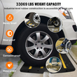 VEVOR Curb Ramp, 2,6&quot; Rase Rubber Driveway Ramps, Heavy Duty 33069 lbs ράμπα κατωφλίου χωρητικότητας, ράμπες γέφυρας πεζοδρομίου για φόρτωση στο πεζοδρόμιο αποβάθρας γκαράζ, επεκτάσιμο σετ πλήρους ράμπας