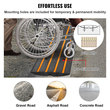 VEVOR Curb Ramp, 2,6&quot; Rase Rubber Driveway Ramps, Heavy Duty 33069 lbs ράμπα κατωφλίου χωρητικότητας, ράμπες γέφυρας πεζοδρομίου για φόρτωση στο πεζοδρόμιο αποβάθρας γκαράζ, επεκτάσιμο σετ πλήρους ράμπας
