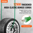 VEVOR 32 τμχ Σετ κορδόνια bungee 8 mm Ιμάντες βαρέως τύπου bungee με ατσάλινους γάντζους A3