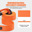 VEVOR Heavy Duty Tow Strap Recovery Kit 3&quot; x 30 ft (MBS-36.000 lbs) Ιμάντας για βαρούλκο Tree Saver, Τριπλός ενισχυμένος βρόχος &amp; προστατευτικά μανίκια &amp; τσάντα αποθήκευσης, δεσμίδες D-Ring 3/4&quot;, για Truck Jeep SUV ATV