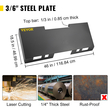 VEVOR Universal Skid Steer Plate Mount Plate 3/16&quot; Hick Skid Steer Plate Attachment 3000LBS Weight Capacity Easy to συγκόλληση ή μπουλόνι σε διαφορετικά εξαρτήματα (κανονικό)
