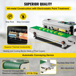 VEVOR FR-900 Auto Horizontal Continuous Plastic Band Sealing Machine Sealer 0-12M/min Ρυθμιζόμενη ταχύτητα σφράγισης Εμπορικές σφραγίδες