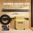 VEVOR E Track Tie Down Rail Kit, 5&#039; Steel Rails, 4 Pack, Secure Cargo &amp; Heavy Loads έως 2000 lbs, Heavy Duty Etrack Rails με βίδες για γκαράζ, φορτηγά, τρέιλερ, δέσιμο μοτοσυκλετών, βάσεις ATV