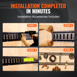 VEVOR E Track Tie Down Rail Kit, 2&#039; Steel Rails, 4 Pack, Secure Cargo &amp; Heavy Loads Μέχρι 2000 lbs, Heavy Duty Etrack Rails με βίδες για γκαράζ, φορτηγά, τρέιλερ, δέσιμο μοτοσυκλετών, βάσεις ATV