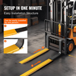 Επεκτάσεις περονιού VEVOR Pallet, 72&quot; Μήκος 4,5&quot; Πλάτος, Επεκτάσεις περονοφόρου από ανθρακούχο χάλυβα βαρέως τύπου για περονοφόρα ανυψωτικά οχήματα, 1 ζεύγος προεκτάσεις περονοφόρου ανυψωτικού μηχανήματος, εξαρτήματα περονοφόρου βιομηχανικού περονοφόρου ανυψωτικού οχήματος, κίτρινο
