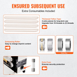 VEVOR Continuous Bag Band Sealing Machine Λειτουργία μέτρησης οριζόντιας σφραγιστικής ζώνης