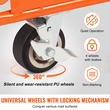 Καρότσι VEVOR Drywall Cart, 3000 LBS Panel Dolly Cart με 45,28&quot; x 21,8&quot; Τράπουλο και 5&quot; περιστρεφόμενους τροχούς, βαρέως τύπου καρότσι φύλλου γυψοσανίδας, πάνελ τοίχου χειρισμού, λαμαρίνα, ξυλεία, για γκαράζ, σπίτι, αποθήκη