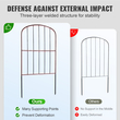 VEVOR Garden Fence, No Dig Fence 24&#039;&#039;(H)x13&#039;&#039;(L) Animal Barrier Fence, Υπόγεια Διακοσμητική Περίφραξη Κήπου με Διάστημα Ακίδων 2 ιντσών, Μεταλλικός φράχτης σκύλου για την αυλή και το εξωτερικό αίθριο, 28 πακέτο