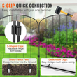 VEVOR Garden Fence, No Dig Fence 24&#039;&#039;(H)x13&#039;&#039;(L) Animal Barrier Fence, Υπόγεια Διακοσμητική Περίφραξη Κήπου με Διάστημα Ακίδων 2 ιντσών, Μεταλλικός φράχτης σκύλου για την αυλή και το εξωτερικό αίθριο, 28 πακέτο