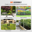 VEVOR Garden Fence, No Dig Fence 24&#039;&#039;(H)x13&#039;&#039;(L) Animal Barrier Fence, Υπόγεια Διακοσμητική Περίφραξη Κήπου με Διάστημα Ακίδων 2 ιντσών, Μεταλλικός φράχτης σκύλου για την αυλή και το εξωτερικό αίθριο, 28 πακέτο