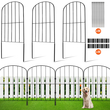 VEVOR Garden Fence, No Dig Fence 24&#039;&#039;(H)x13&#039;&#039;(L) Animal Barrier Fence, Υπόγεια Διακοσμητική Περίφραξη Κήπου με Διάστημα Ακίδων 2 ιντσών, Μεταλλικός φράχτης σκύλου για την αυλή και το εξωτερικό αίθριο, 10 πακέτο