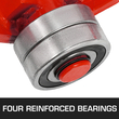 VEVOR Heavy Duty Lever Bar 3T/6600LBS Χωρητικότητα με Τροχούς &amp; 6&#039;/1,8M Λαβή
