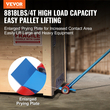 VEVOR Pallet Buster, λαβή 60 ιντσών, χωρητικότητα βάρους 8818 λίβρες, ανθρακούχο χάλυβα Q235, βαρέως τύπου Deck Wrecker Demolition Wood Pallet Tool Breaker Pry Bar Puller για αποτελεσματική και εύκολη αφαίρεση σανίδων