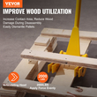 VEVOR Pallet Buster, λαβή 41 ιντσών, χωρητικότητα βάρους 2000 λίβρες, ανθρακούχο χάλυβα Q235, βαρέως τύπου Deck Wrecker Wood Pallet Tool Breaker Pry Bar Puller για αποτελεσματική και εύκολη αφαίρεση σανίδων