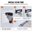Ράφια αποθήκευσης VEVOR Garage, 2 Pack, 4 x 1 ft Ράφια γκαράζ βαρέως τύπου Επιτοίχια, χωρητικότητα φόρτωσης 400 lbs (Συνολική) Πλωτά ράφια αποθήκευσης γκαράζ, Κατάλληλα για κατάστημα, υπόστεγο, αποθήκευση γκαράζ
