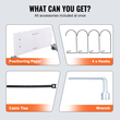 Ράφια αποθήκευσης VEVOR Garage, 2 Pack, 4 x 2 ft Ράφια γκαράζ βαρέως τύπου Επιτοίχια, χωρητικότητα φόρτωσης 500 lbs (Συνολική) Πλωτά ράφια αποθήκευσης γκαράζ, Κατάλληλα για κατάστημα, υπόστεγο, αποθήκευση γκαράζ
