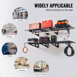 Ράφια αποθήκευσης VEVOR Garage, 2 Pack, 4 x 2 ft Ράφια γκαράζ βαρέως τύπου Επιτοίχια, χωρητικότητα φόρτωσης 500 lbs (Συνολική) Πλωτά ράφια αποθήκευσης γκαράζ, Κατάλληλα για κατάστημα, υπόστεγο, αποθήκευση γκαράζ