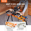 Βάση Miter Saw VEVOR 79in με μονοκόμματους βραχίονες στήριξης Συρόμενη ράγα 330lbs