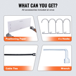 Ράφια αποθήκευσης VEVOR Garage, 2 Pack, 3 x 2 ft Ράφια γκαράζ βαρέως τύπου Επιτοίχια, χωρητικότητα φόρτωσης 500 lbs (Συνολική) Ράφια αποθήκευσης γκαράζ Πλωτά ράφια, Κατάλληλα για κατάστημα, υπόστεγο, αποθήκευση γκαράζ