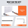 Ράφια αποθήκευσης VEVOR Garage, 2 Pack, 6 x 2 ft Ράφια γκαράζ βαρέως τύπου Επιτοίχια, χωρητικότητα φόρτωσης 1600 lbs (Συνολική) Πλωτά ράφια αποθήκευσης γκαράζ, Κατάλληλα για κατάστημα, υπόστεγο, αποθήκευση γκαράζ
