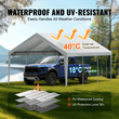 Ανταλλακτικό κάλυμμα κουβούκλιο VEVOR Carport 13 x 20 ποδιών, προστατευτικό κάλυμμα για σκηνές γκαράζ βαρέως τύπου αδιάβροχο και προστασία από την υπεριώδη ακτινοβολία, Εύκολη εγκατάσταση με μπάντζες μπάλας, γκρι (Μόνο επάνω κάλυμμα, δεν περιλαμβάνεται πλαίσιο)