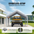 Ανταλλακτικό κάλυμμα κουβούκλιο VEVOR Carport 13 x 20 ποδιών, προστατευτικό κάλυμμα για σκηνές γκαράζ βαρέως τύπου αδιάβροχο και προστασία από την υπεριώδη ακτινοβολία, Εύκολη εγκατάσταση με μπάντζες μπάλας, γκρι (Μόνο επάνω κάλυμμα, δεν περιλαμβάνεται πλαίσιο)