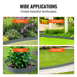 VEVOR Steel Landscape Borders, 5-pack Steel Garden Edge Borders, 39&quot; L x 5&quot; H strips, Hammer-in Border, Bendable Metal Landscape Borders for Yard, Garden, Lawn, Spike Ύψος 3,15&quot;, Σκούρο γκρι