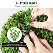 VEVOR 2 Pack 3&#039; Artificial Boxwood Topiary Tree Faux Plant UV Decor In/Outdoor
