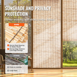VEVOR Reed Fence Backyard Landscaping Privacy Blind Fence Screen 16,4&#039; x 5,5&#039;