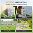 VEVOR 48&quot; W x 48&quot; H Vinyl Privacy Fence πάνελ, Φράχτη κλιματιστικού, Εξωτερικές οθόνες προστασίας απορρήτου για κάδο απορριμμάτων, περίβλημα εξοπλισμού πισίνας, πάνελ strip κιτ οθόνης Privacy (2 πάνελ)