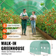 VEVOR Walk-in Tunnel Θερμοκήπιο 9.58x6.43x6.23ft Γαλβανισμένο πλαίσιο PE Κάλυμμα Πράσινο