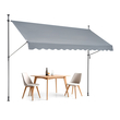 VEVOR 138x47&quot; Τέντα Αίθριου Πτυσσόμενη Τέντα ηλίου με λαβή μανιβέλας