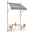 VEVOR 59x47&quot; Τέντα Αίθριου Πτυσσόμενη Τέντα ηλίου με λαβή μανιβέλας