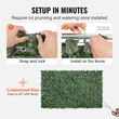 VEVOR Ivy Privacy Fence, Τεχνητή πράσινη οθόνη τοίχου 1,5 x 2,5 m, Greenery Ivy Fence με διχτυωτό ύφασμα και ενισχυμένη άρθρωση, Faux Hedges Διακόσμηση αμπελόφυλλων για εξωτερικό κήπο, αυλή, μπαλκόνι