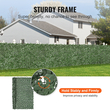 VEVOR Ivy Privacy Fence, 2440 x 1830 mm Τεχνητή πράσινη οθόνη τοίχου, Greenery Ivy Fence με ενισχυμένη άρθρωση, Faux Hedges Διακόσμηση αμπελόφυλλων για εξωτερικό κήπο, αυλή, μπαλκόνι, διακόσμηση βεράντας